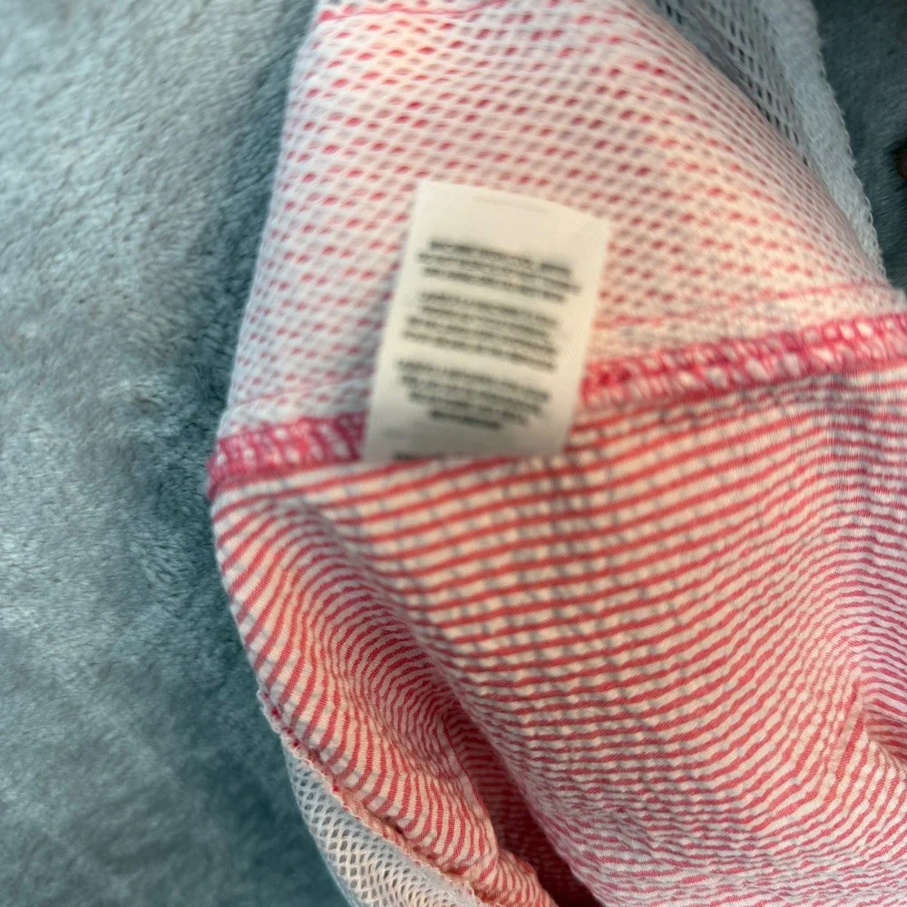 Trunks Surf‎ & Swim Co Swim Trunks Mens Seersucker XXL Pink Striped Preppy